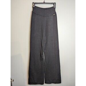 Glyder‎ High Waist Pull-on Ribbed Knit Flare Pants Size XL Black Stretch Comfort